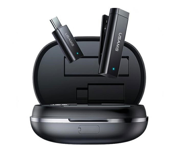 USAMS Bezprzewodowy mikrofon krawatowy ENC 2.4G USB-C - 1351120 - zdjęcie